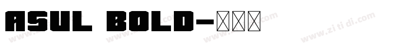 Asul Bold字体转换